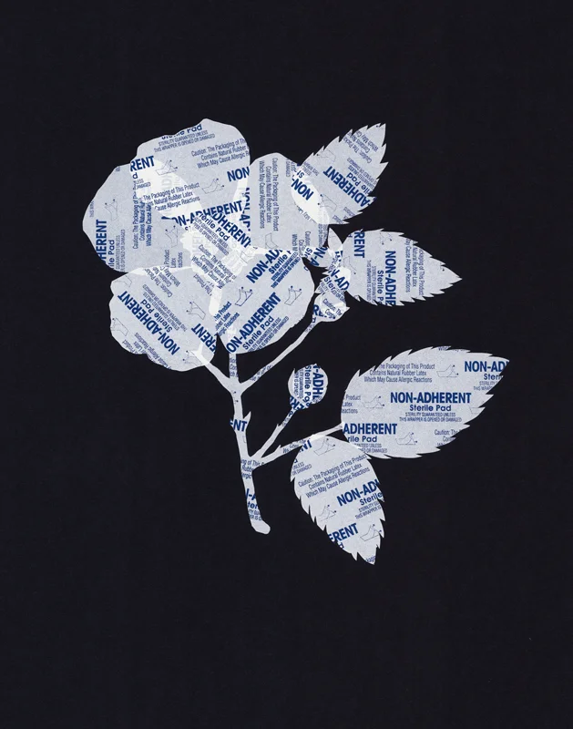 Non-Adherent , screenprint on black archival paper.