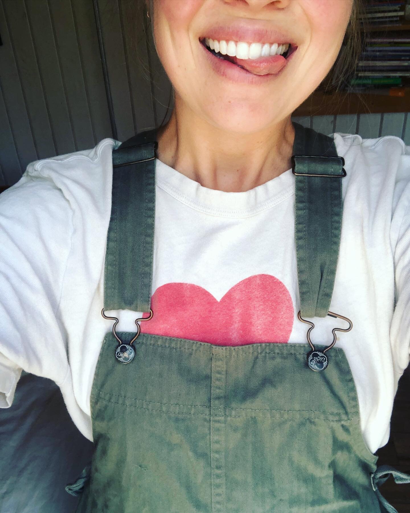 v obligatory overalls pic for earth day&hellip;now to go plant some lettuce, weed some things, etc. 💚💚💚