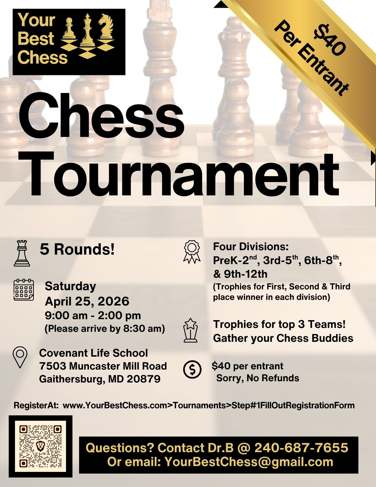 chess tournament information