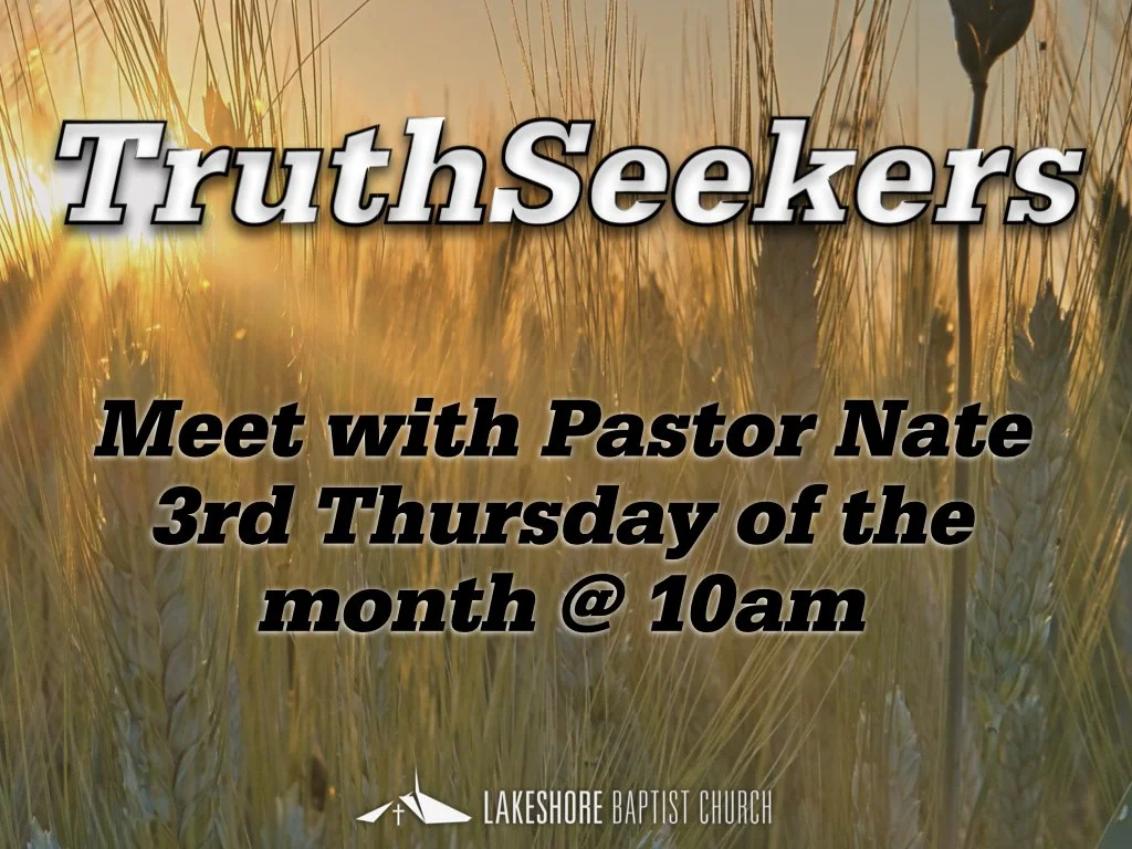 Truthseekers' Meeting with Pastor Nate