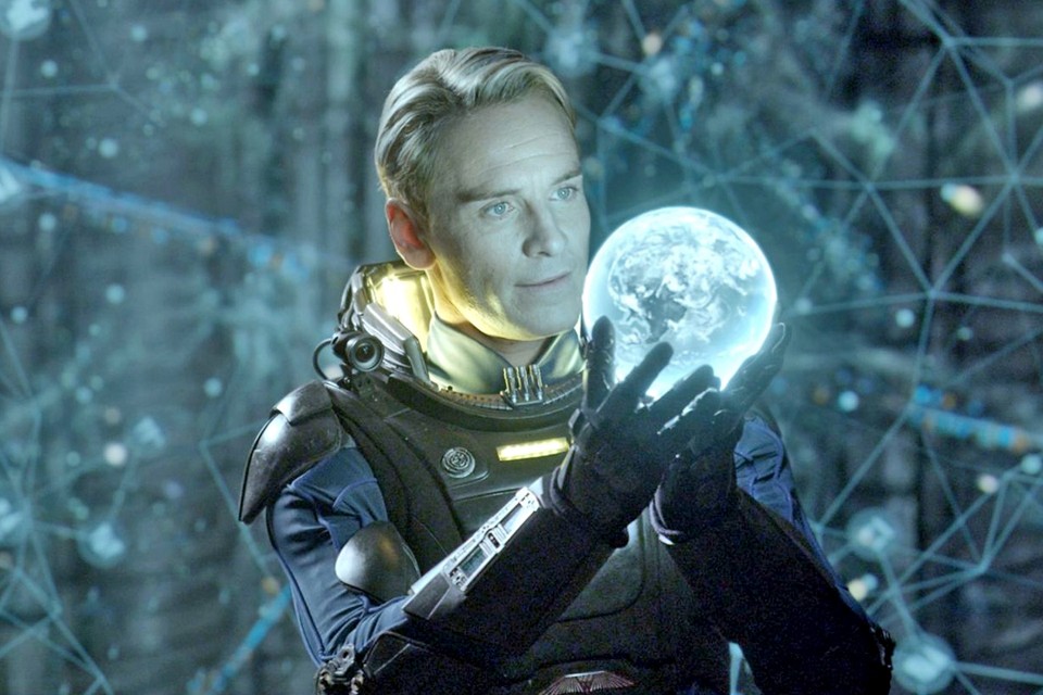 Fassbender in one of two android roles