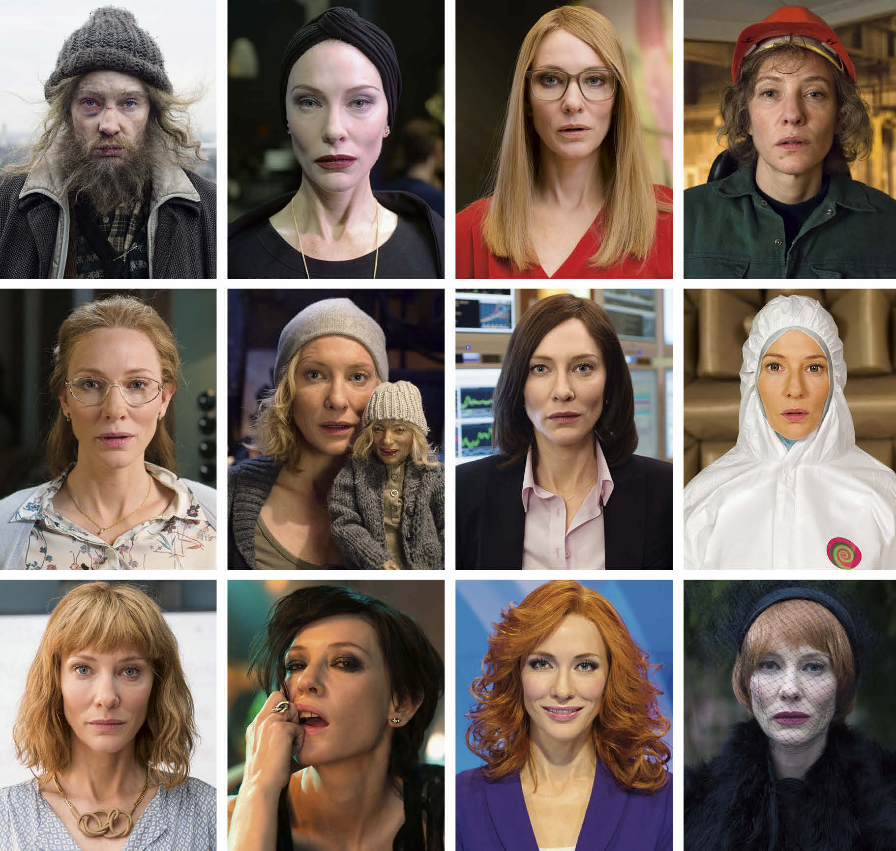 Nearly all of the many faces of Cate Blanchett in Manifesto