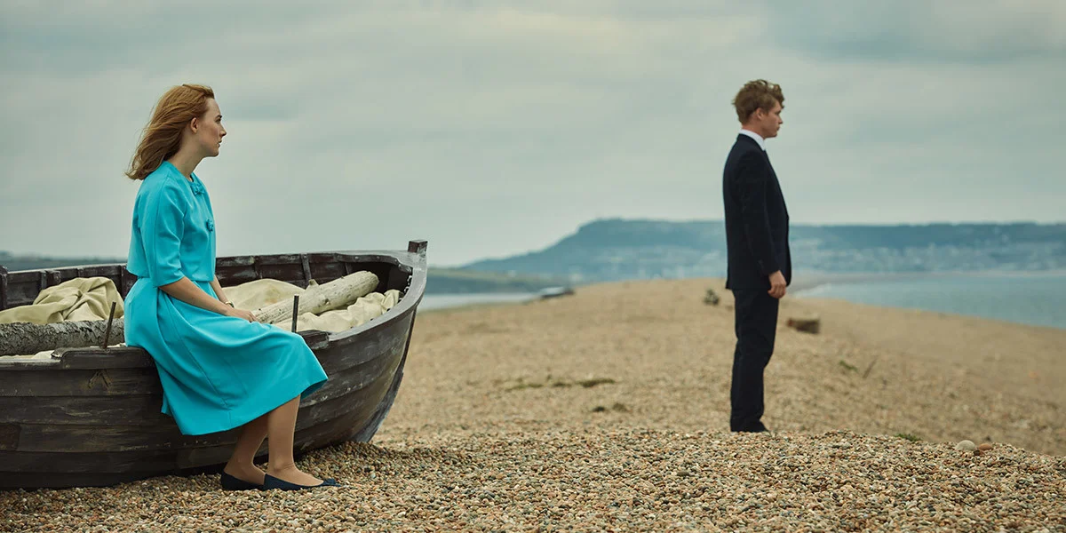 Saoirse Ronan and Billy Howie romance awkwardly in Ian McEwan's On Chesil Beach