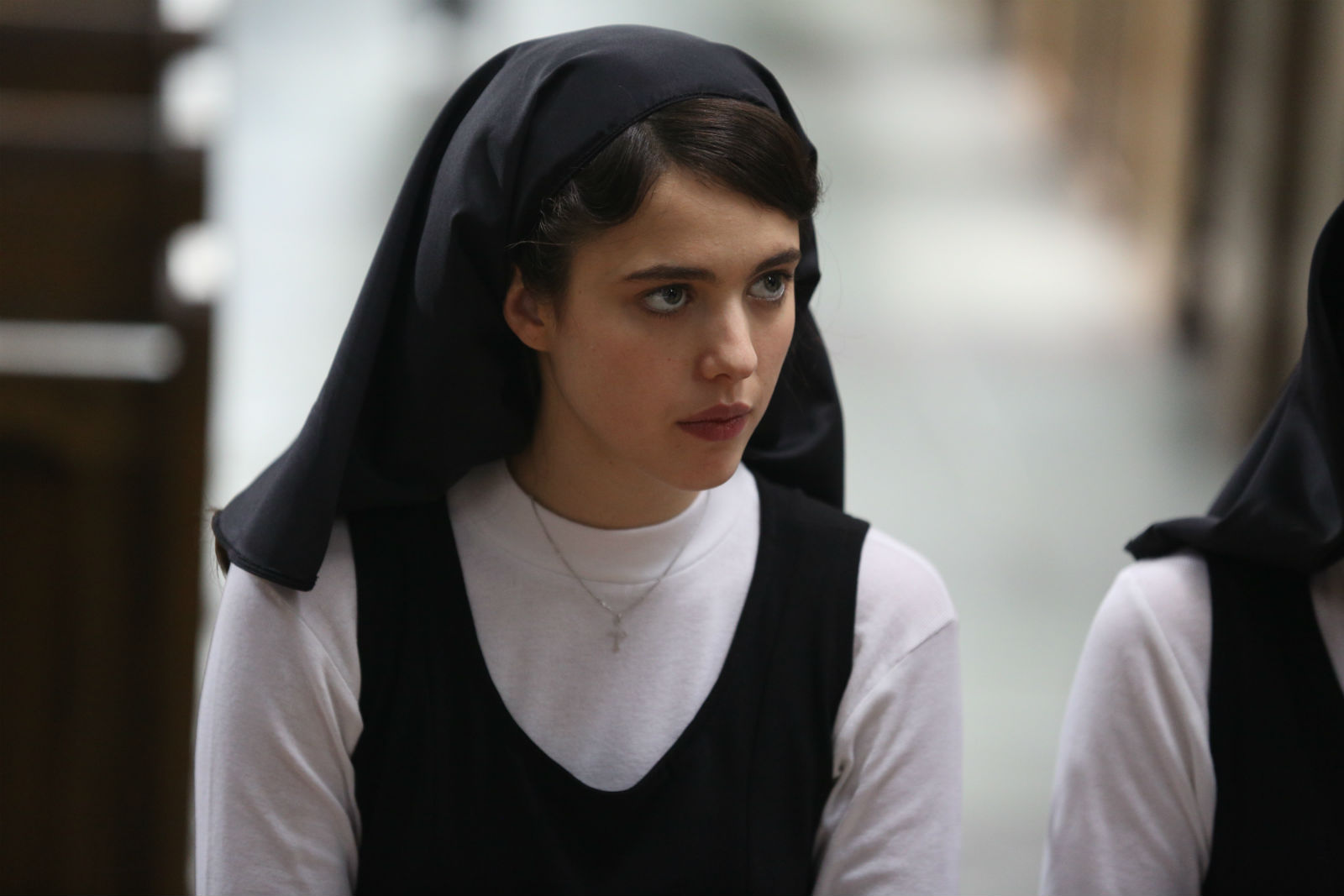 Margaret Qualley as a young, naive nun crca 1964 in Novitiate.
