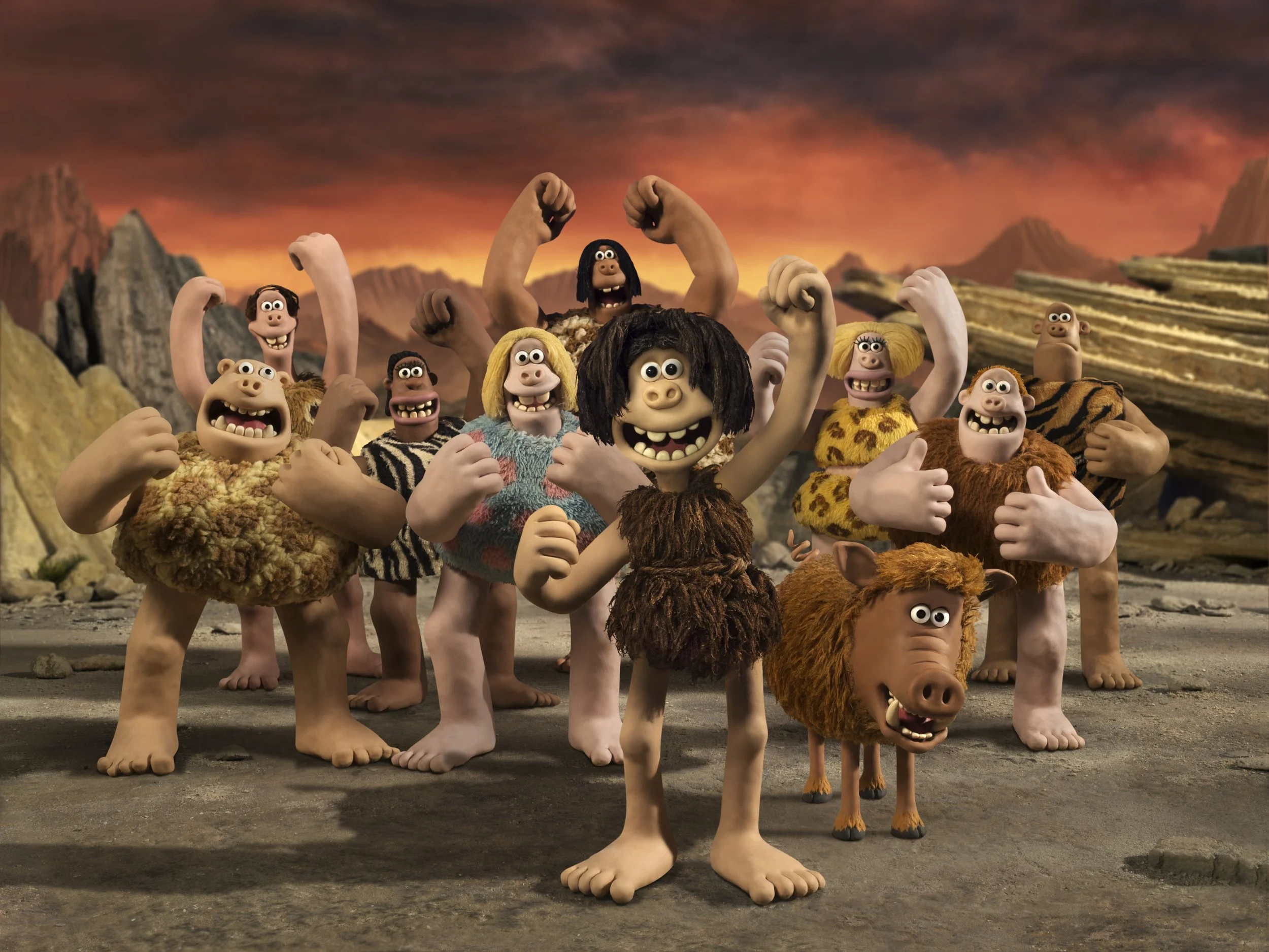 Go Brutes! Nick Park's Early Man suggests the early hominids invented the "beautiful game."
