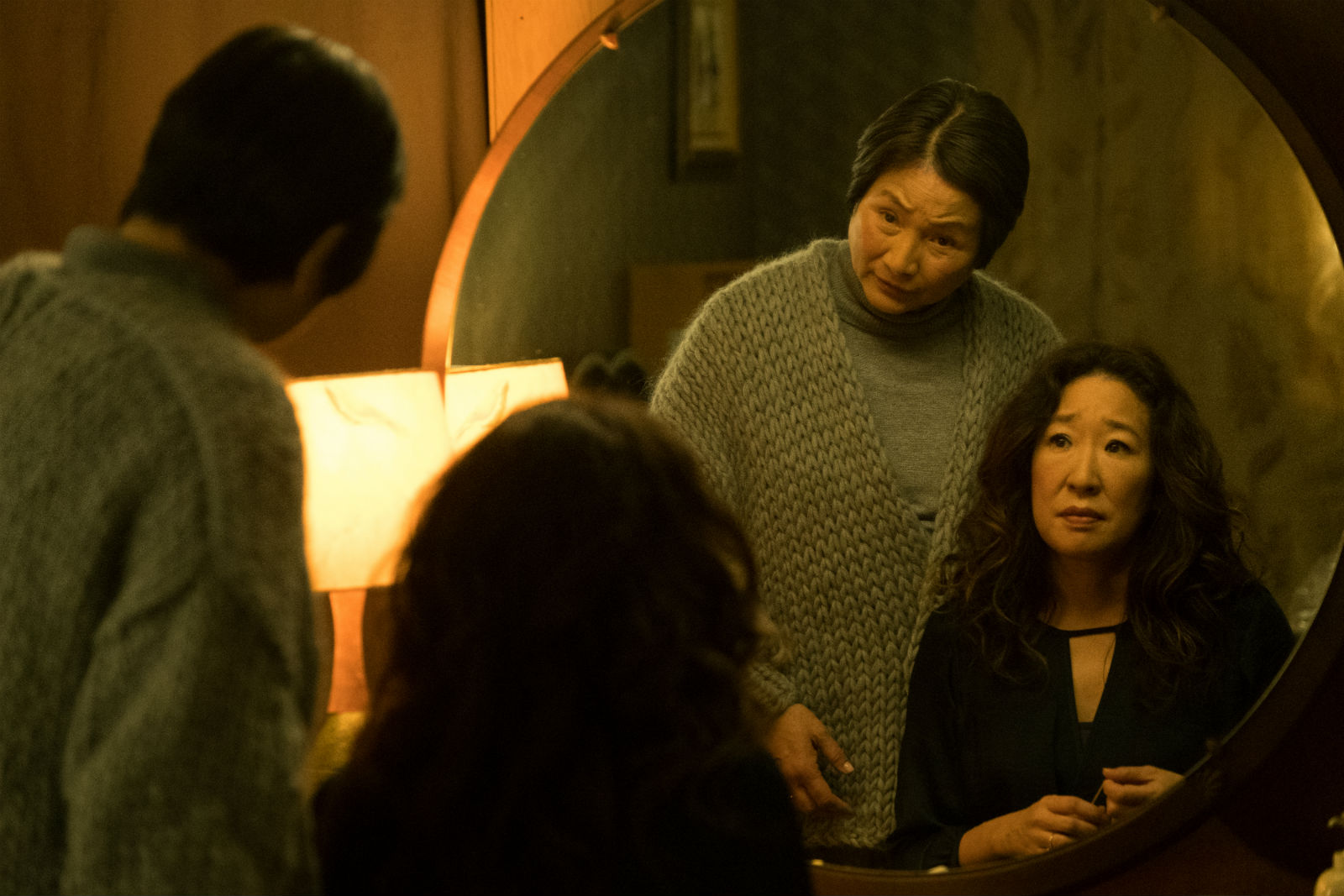 The amazing Cheng Pei Pei with Sandra Oh in Meditation Park.