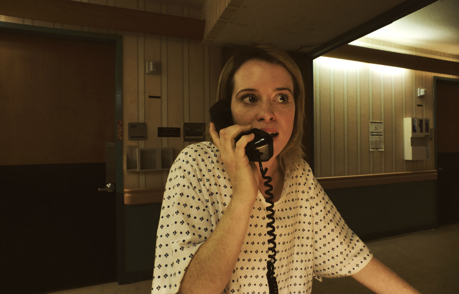Claire Foy calls the cops in Unsane. Yeah, good luck with that...
