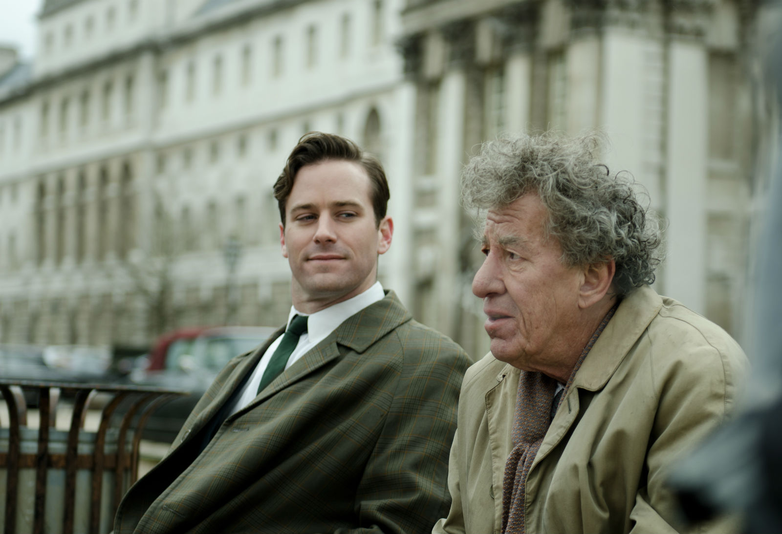 Armie Hammer and Geoffrey Rush: life stranger than fiction...