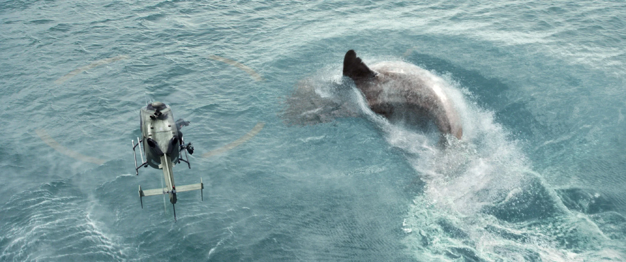 The megalodon in his unnatural environment. We're gonna need a waaaay bigger boat.