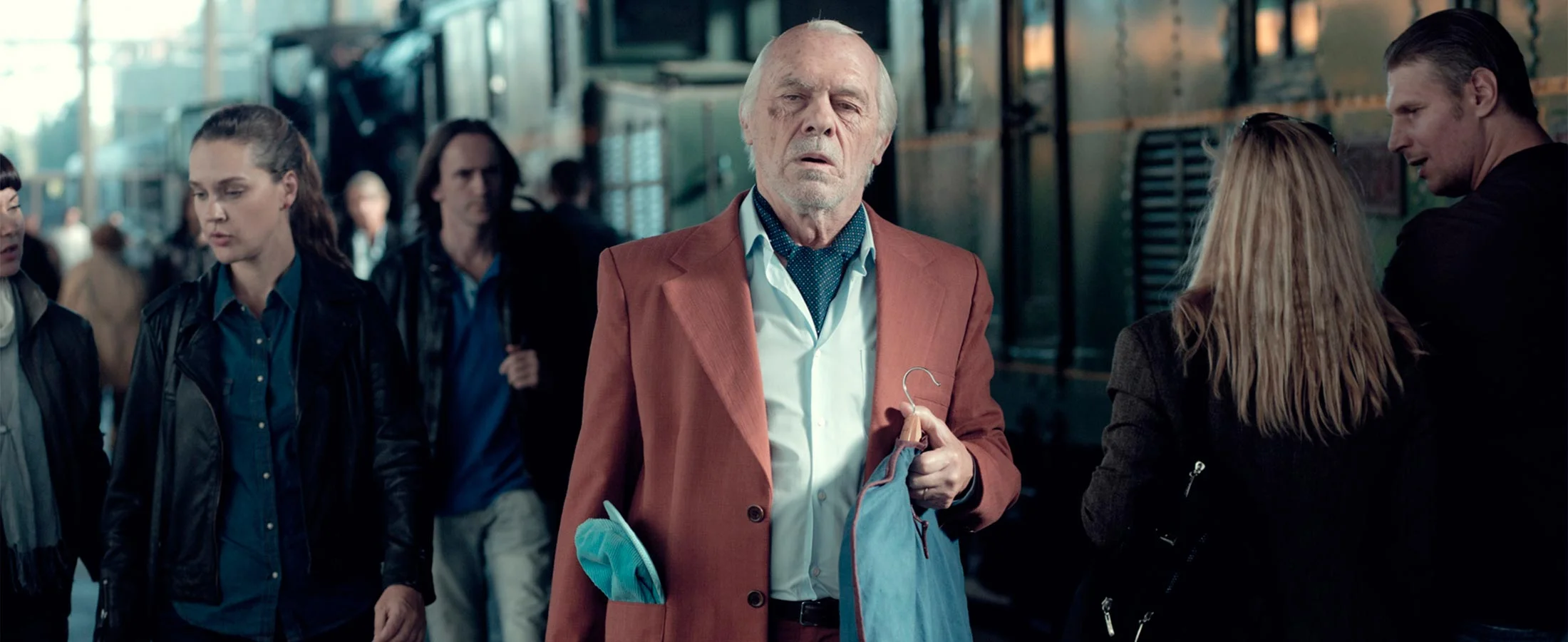 Miguel Angel Sola is Abraham, who travels to Poland on a whim to pay off a 70-year-old debt