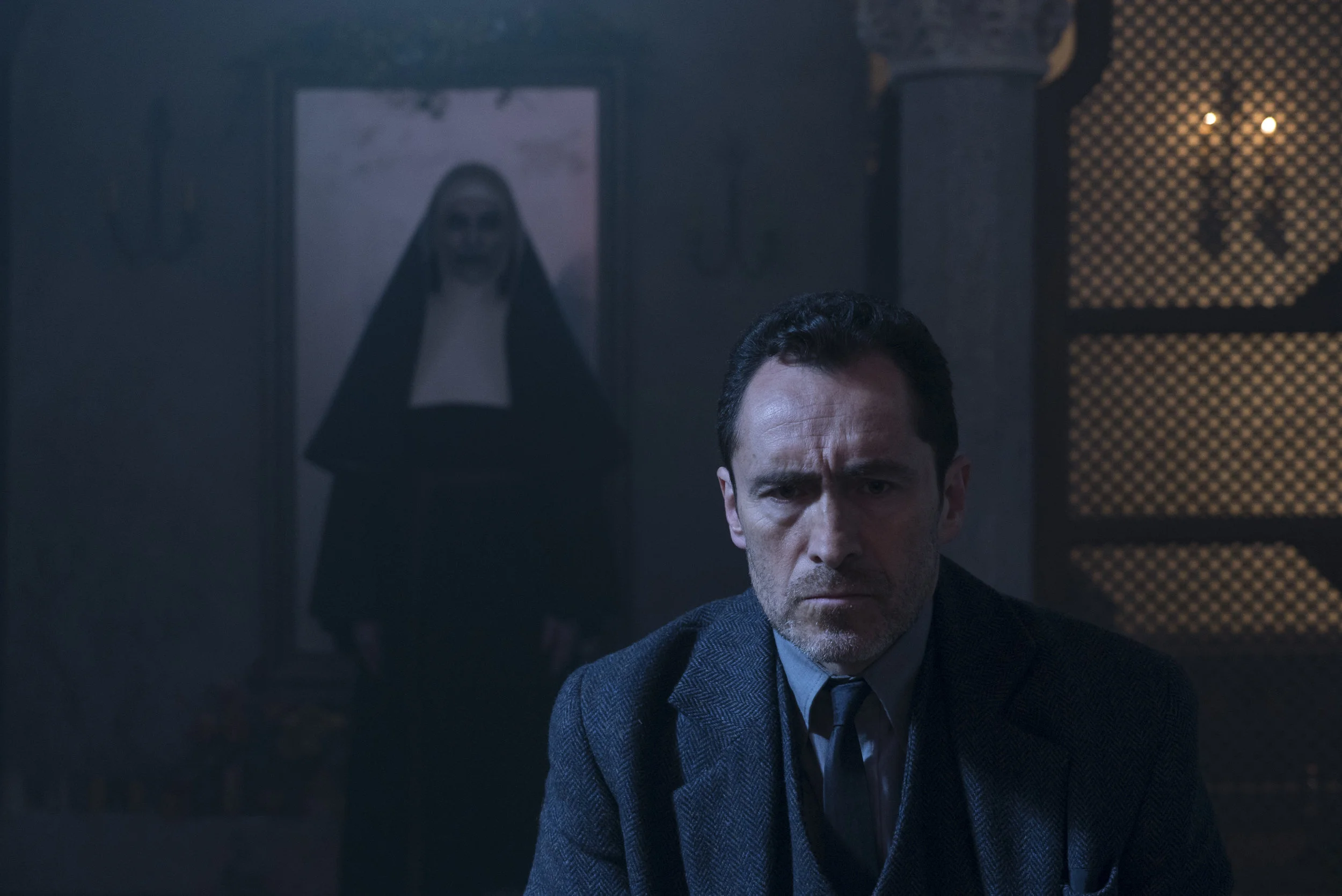 Behind you. The unspeakable evil is is ALWAYS behind you in these movies.