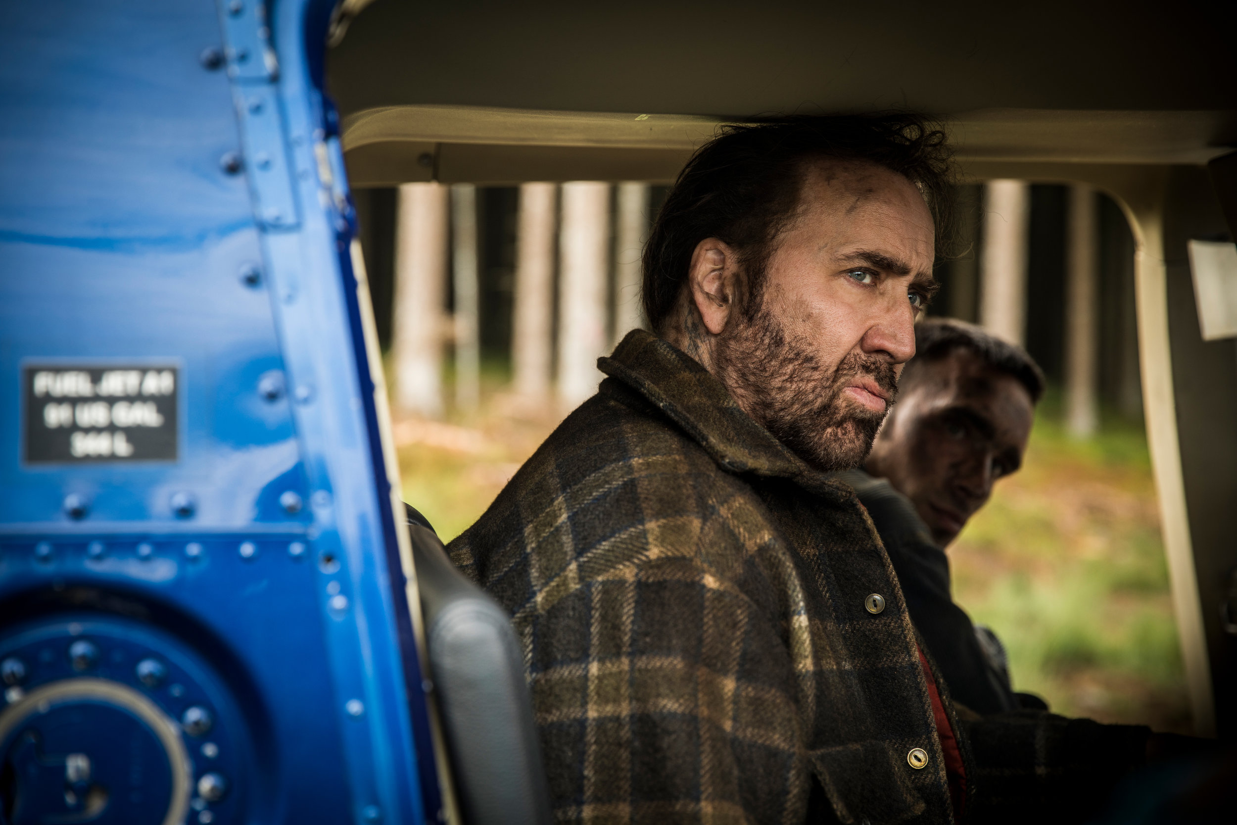 Nic Cage, not yet losing his sh— in Mandy. Tick, tick, tick…