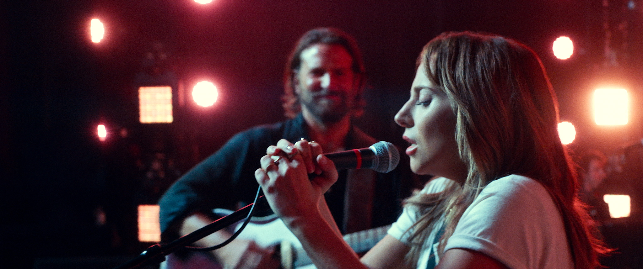 Bradley Cooper introduces a raw Lady Gaga to the bright lights in A Star Is Born