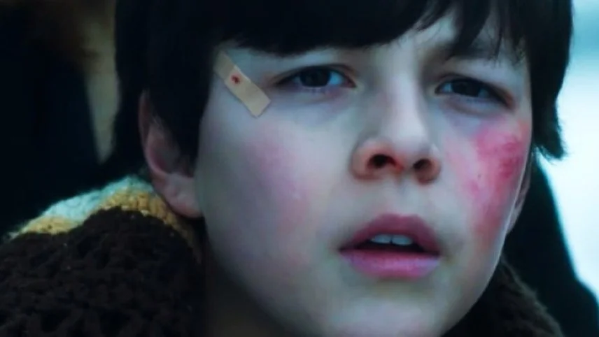Luca Villacis is Henry, a boy in peril in his creepy grandfather’s farmhouse in Knuckleball.