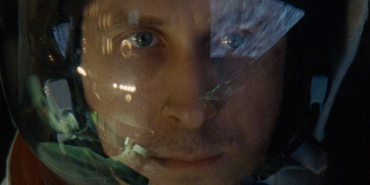Ryan Gosling is both “spam in a can,” and a man trapped inside himself in First Man
