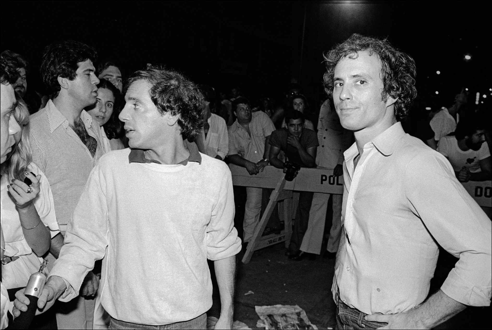 Studio 54’s Steve Rubell (left) and no-longer-silent partner Ian Schrager