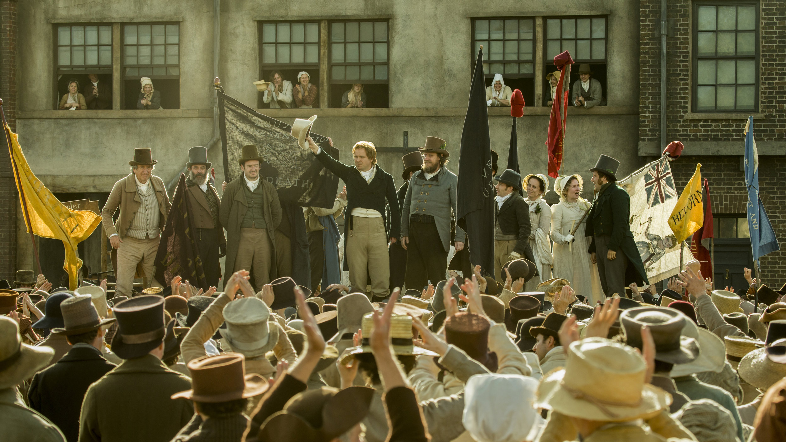 The workers are restless, and it’s all talk in Peterloo, until the target practice begins.