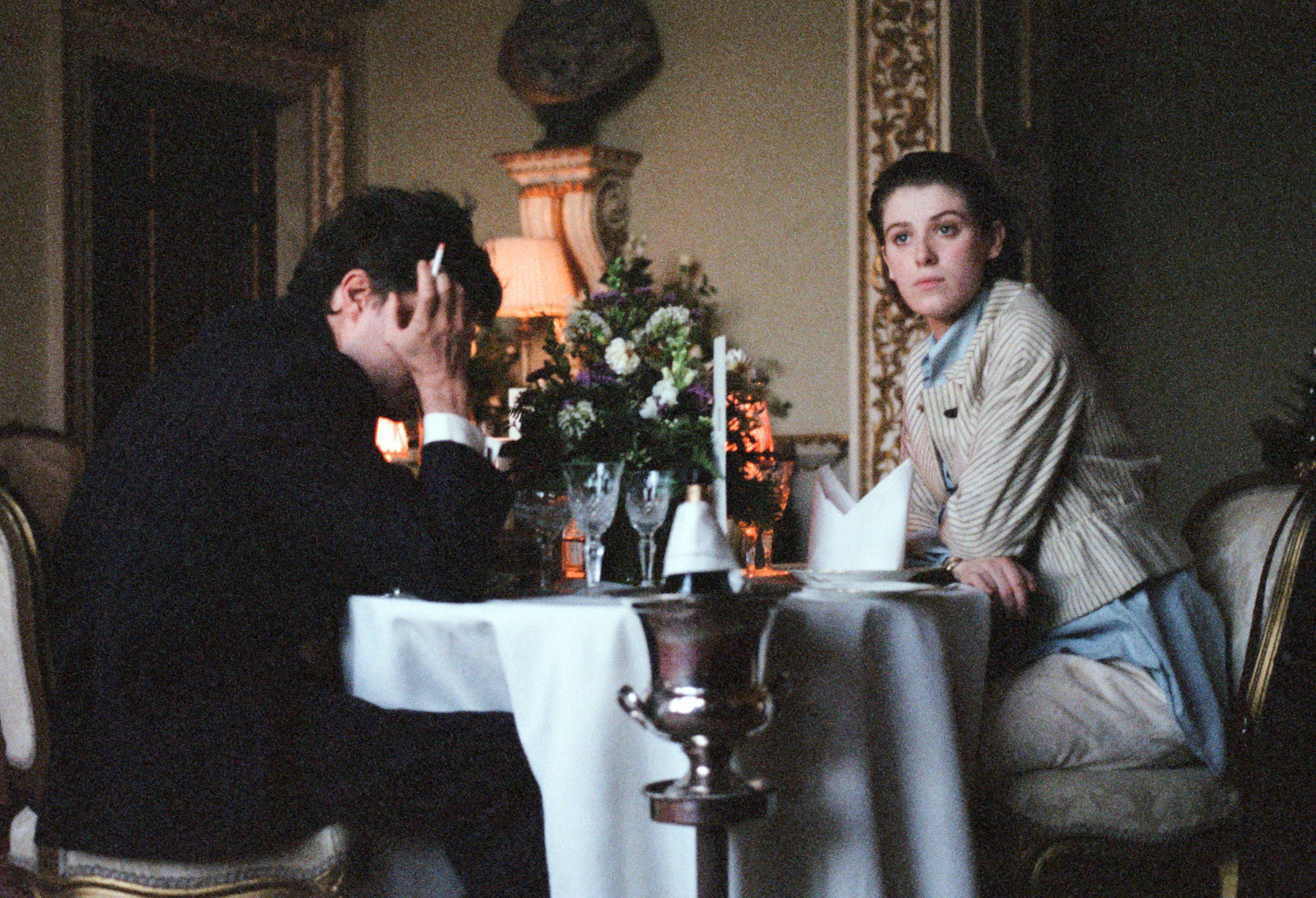 Even as memory, the relationship between Julie (Honor Swinton Byrne) and Anthony (Tom Burke) is fraught.