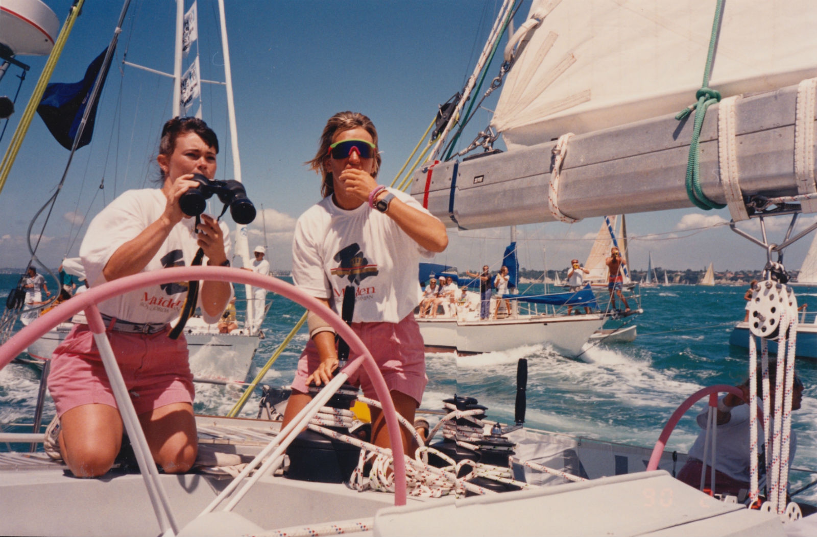 A scene from the excellent doc, Maiden.