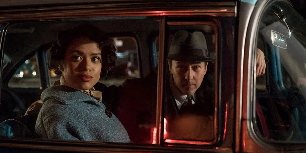 Gugu Mbatha-Raw and Edward Norton go all noir in Motherless Brooklyn