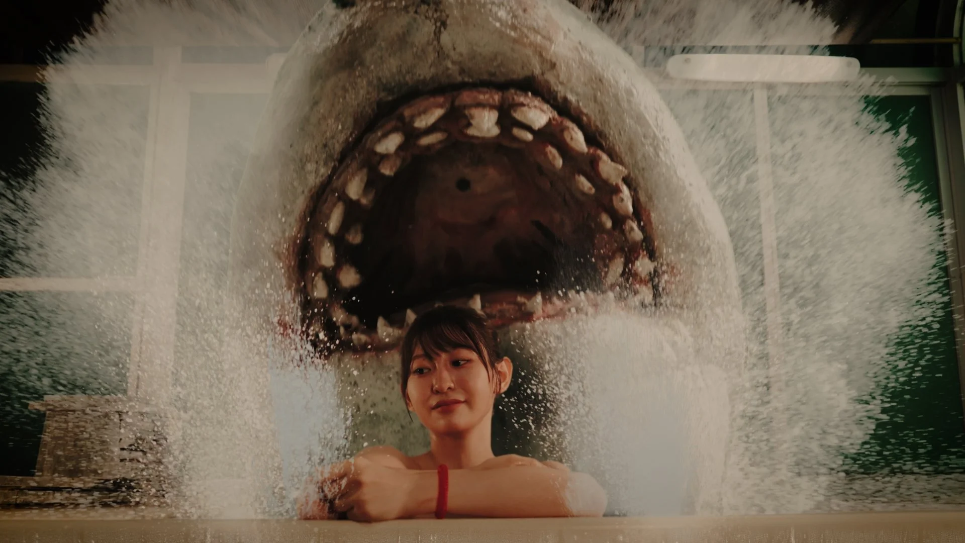Hot Spring Shark Attack: Laughs Wear Fin Fast in Japanese Jaws Spoof