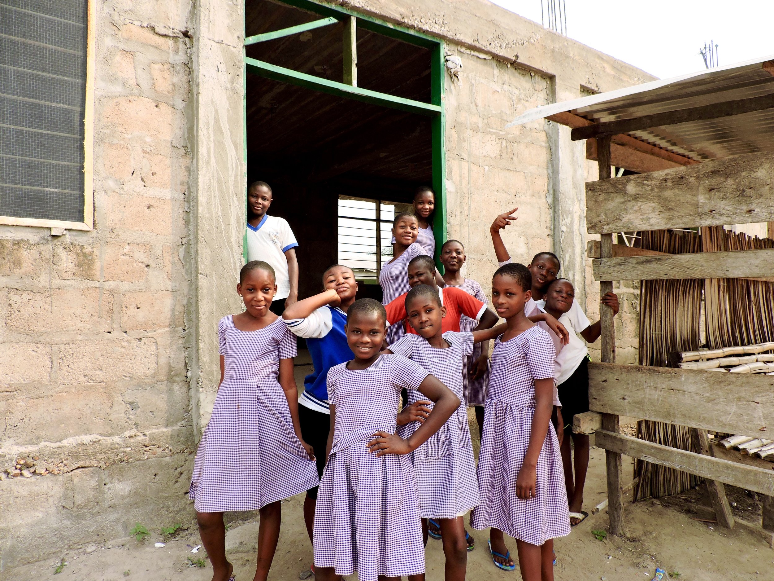New Seed International Girls (the one in front wants to be a journalist!)