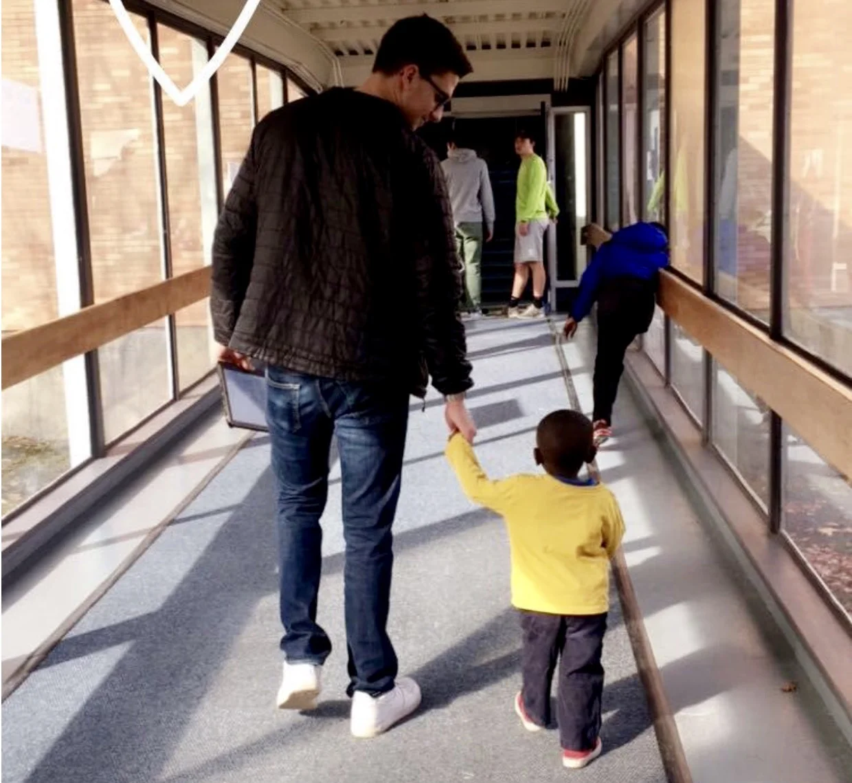 One of our youngest members of the Heritage Learning Program walking with SB R.O.C. leader 2016