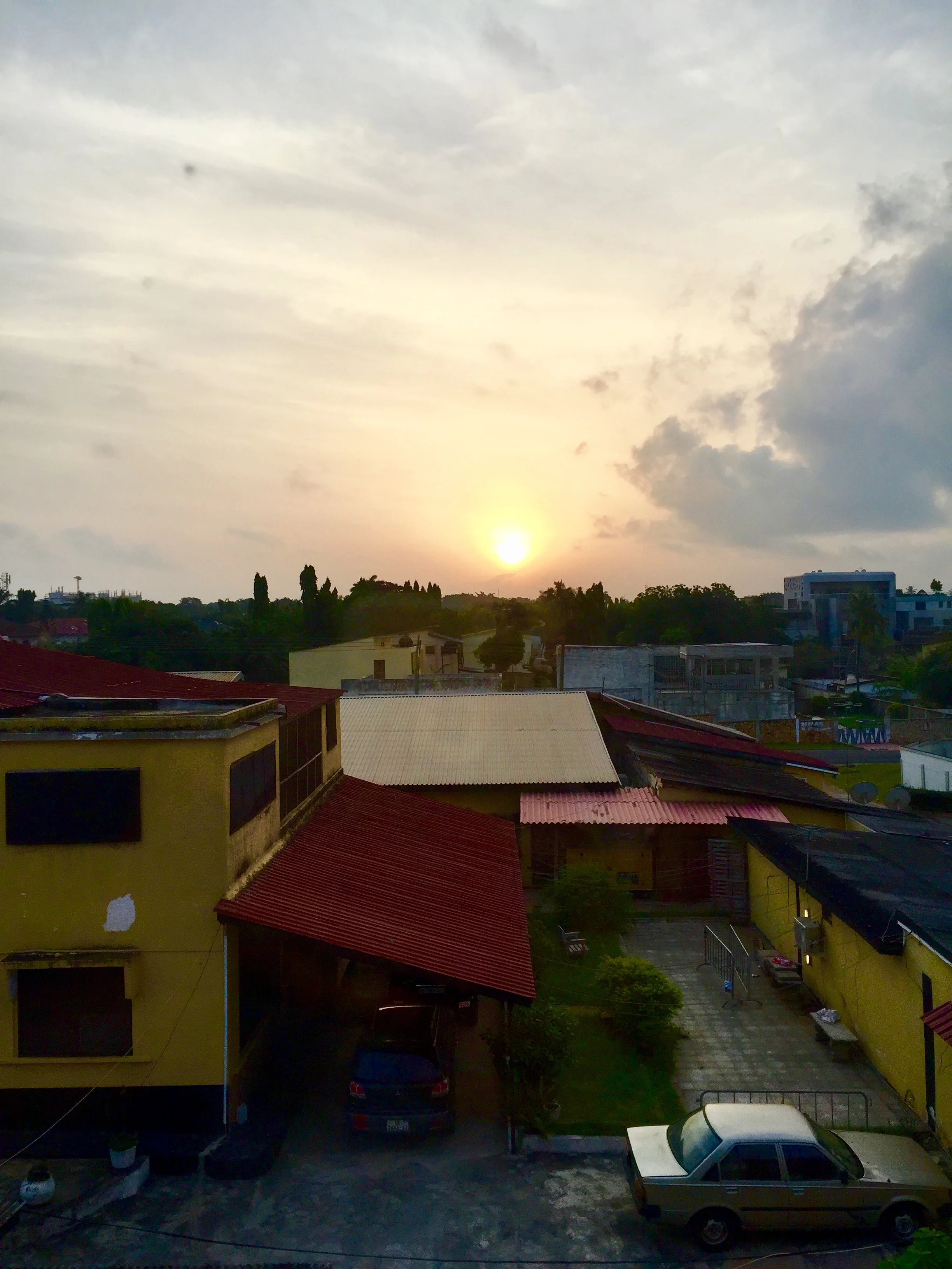 Sunrise over the city