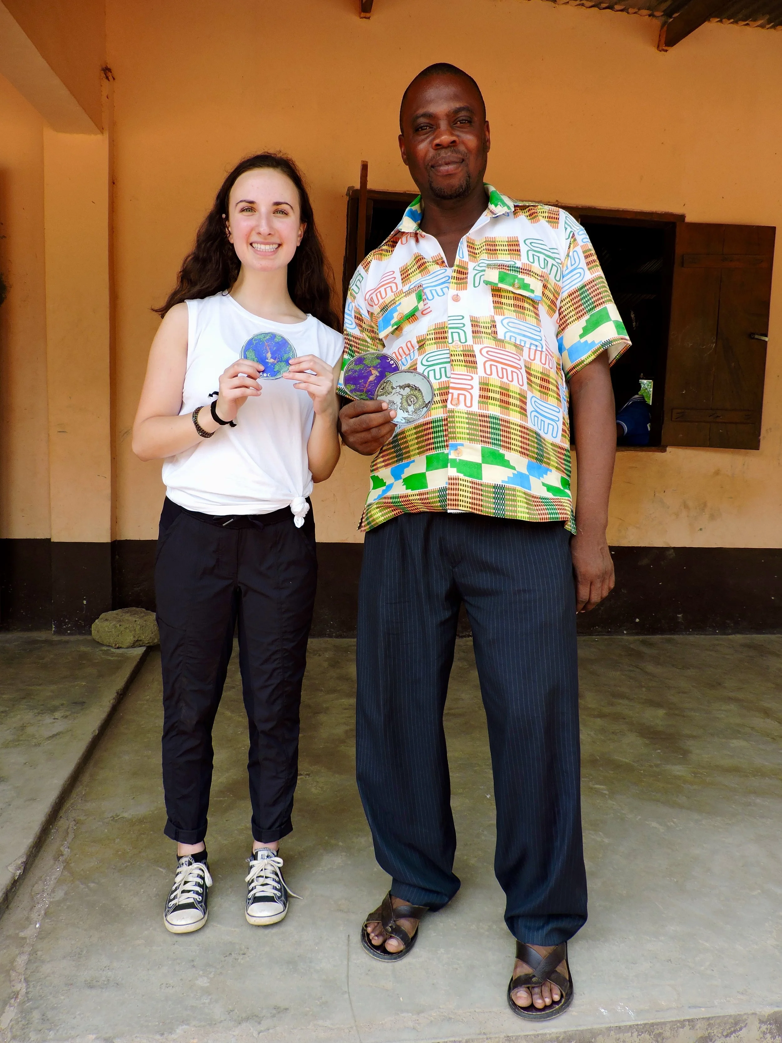 Felix (the headmaster) and I at Have Junior High School