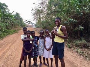 Akpene and my running buddies... 