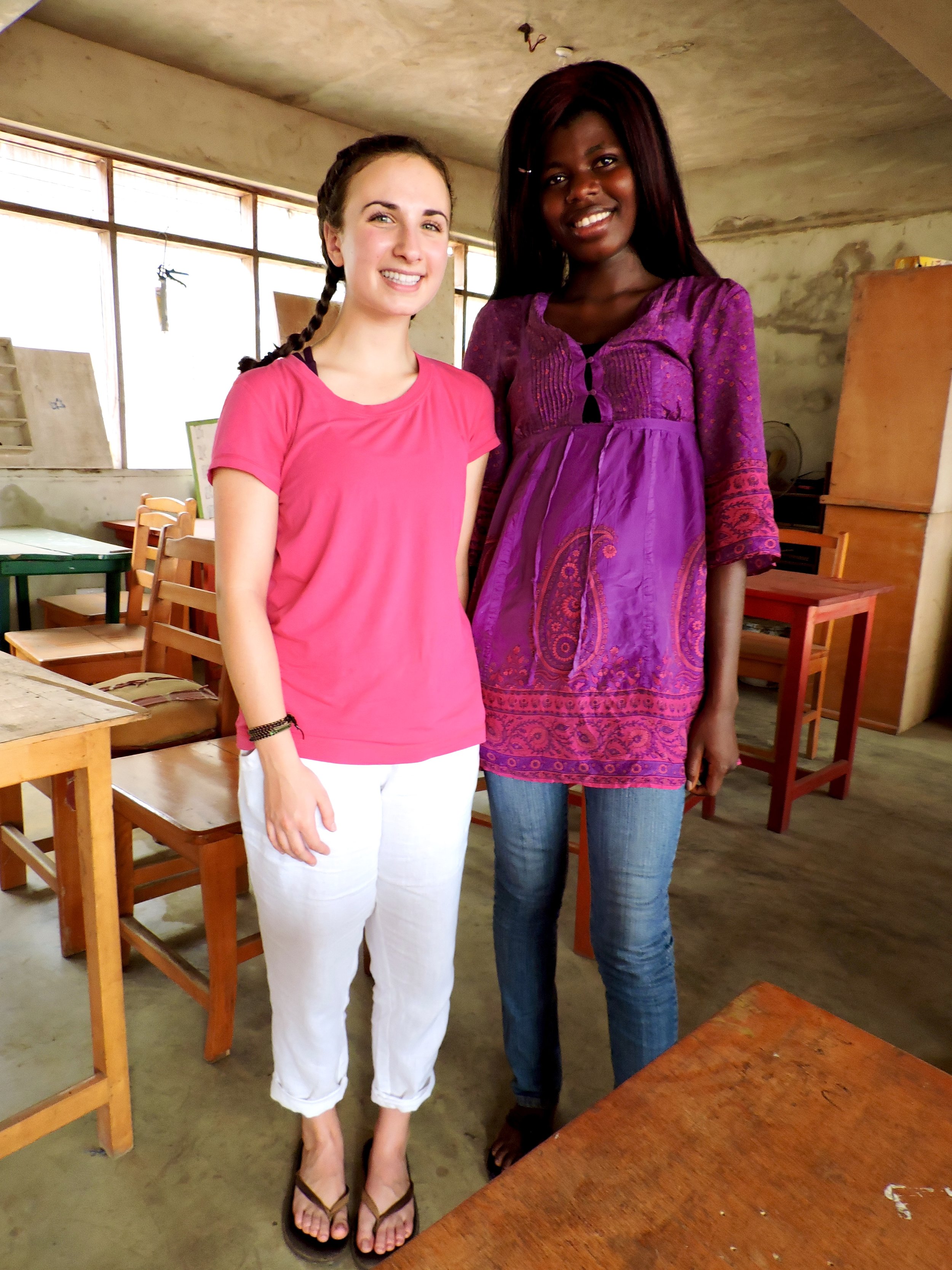 Augustina, one of my students, but also the mother of my favorite baby!!!