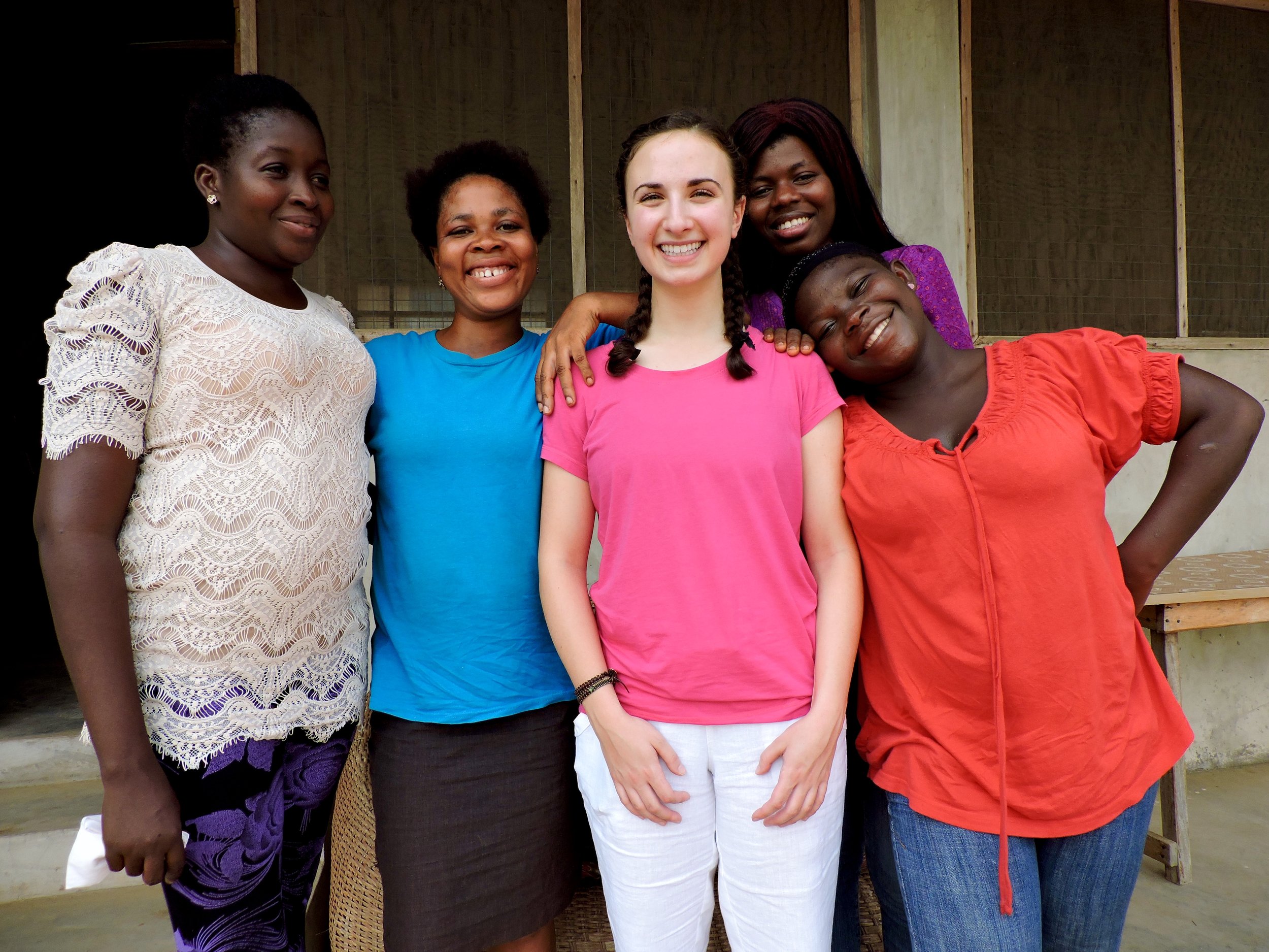 4 of the girls in the VEG program-also my neighbors in the compound :)