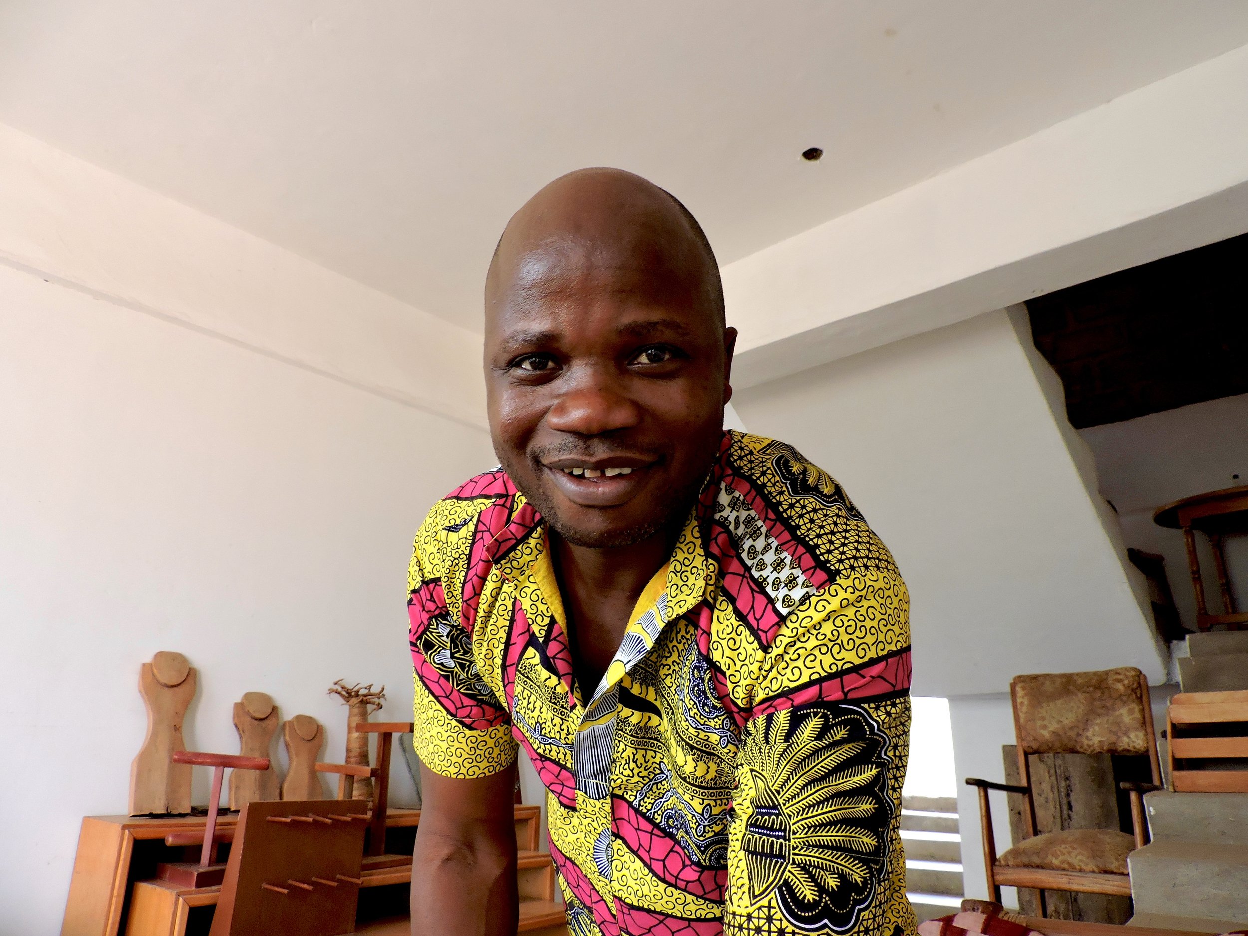 When we introduce ourselves to the students we use an adjective first and he is Knowledgeable Kofi. It fits him well :)