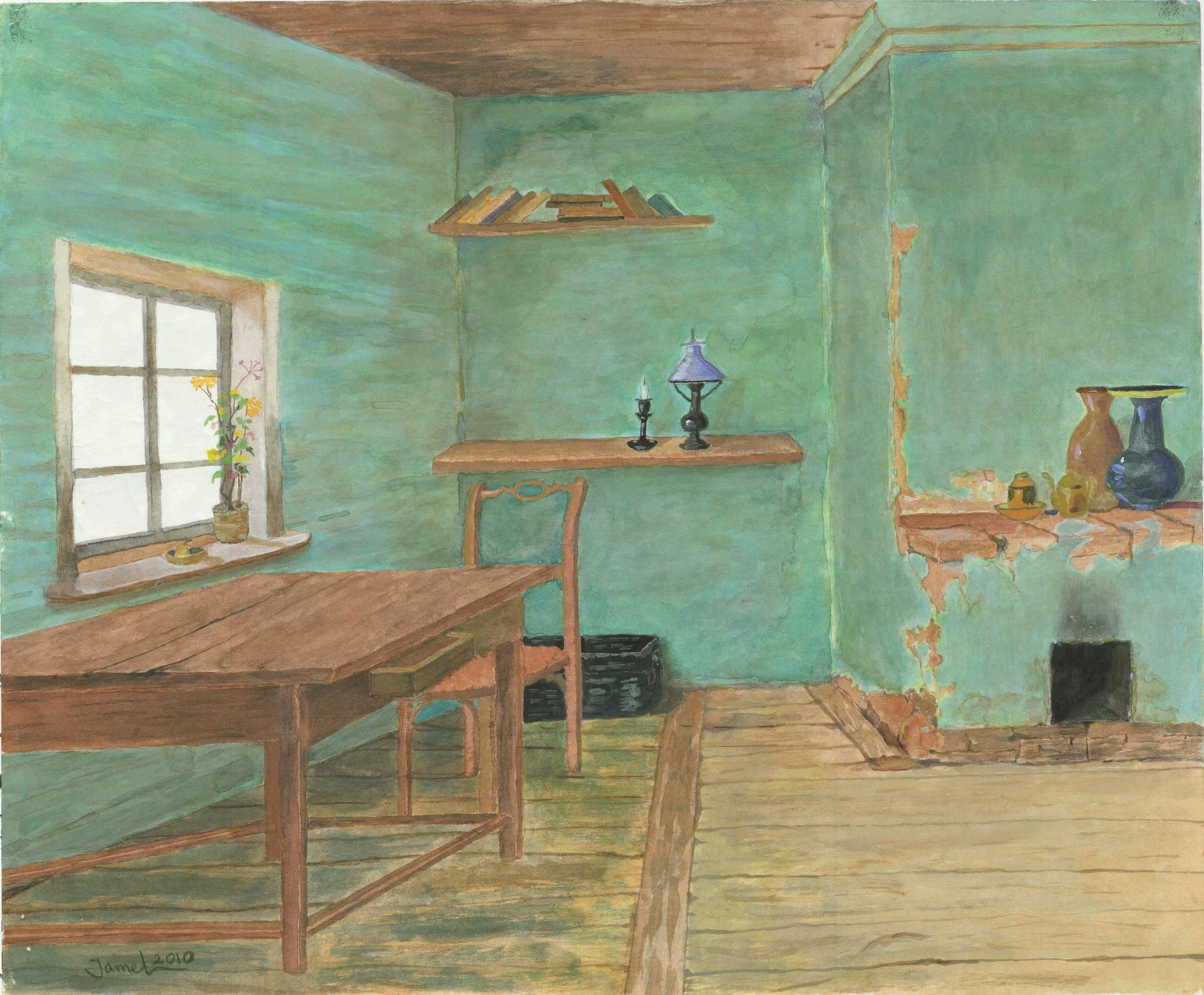 Djamel Ameziane, Interior, 2010.