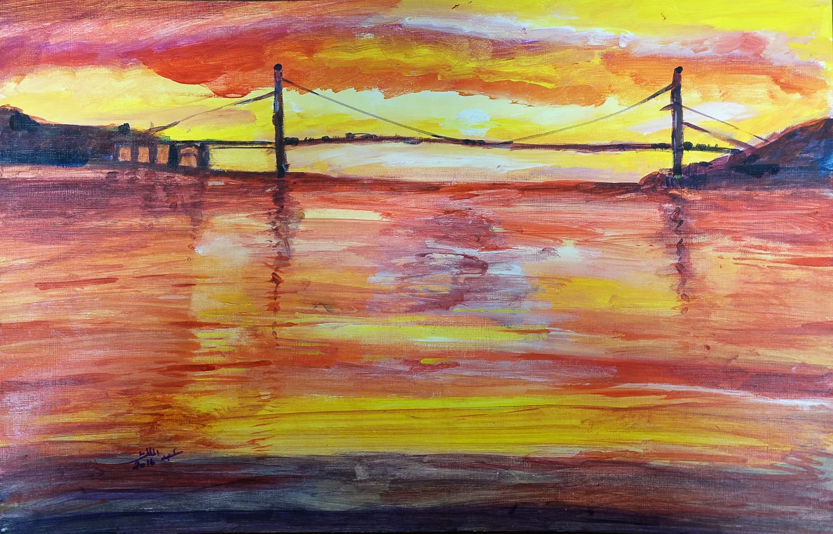Untitled (Sunset with Bridge)