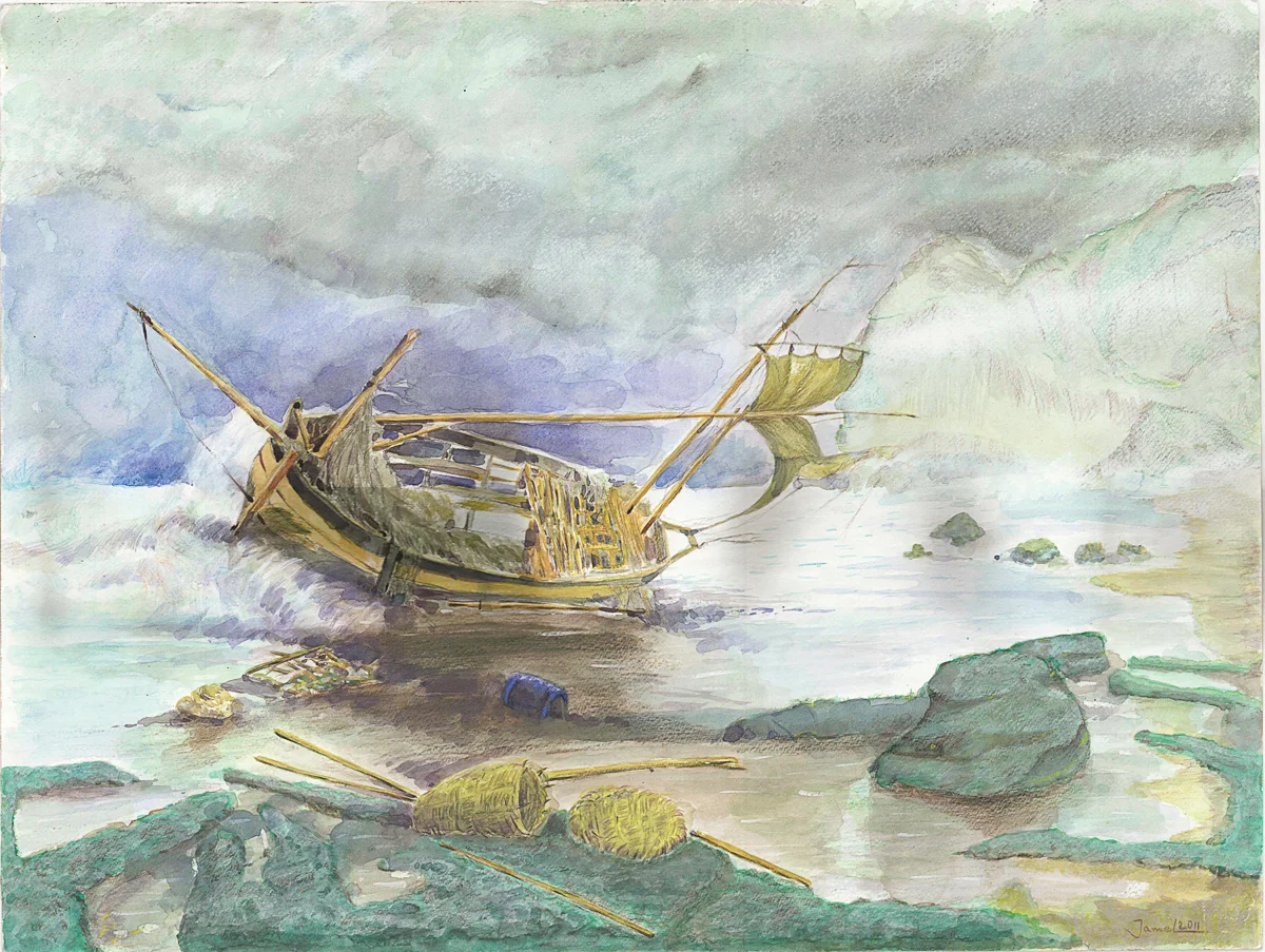 Untitled (Shipwrecked Boat)