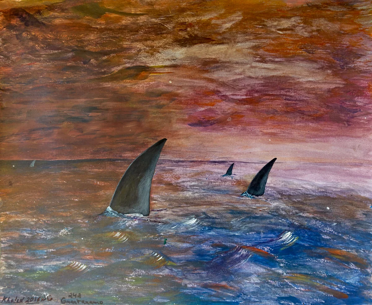 Untitled (Fins in the Ocean)