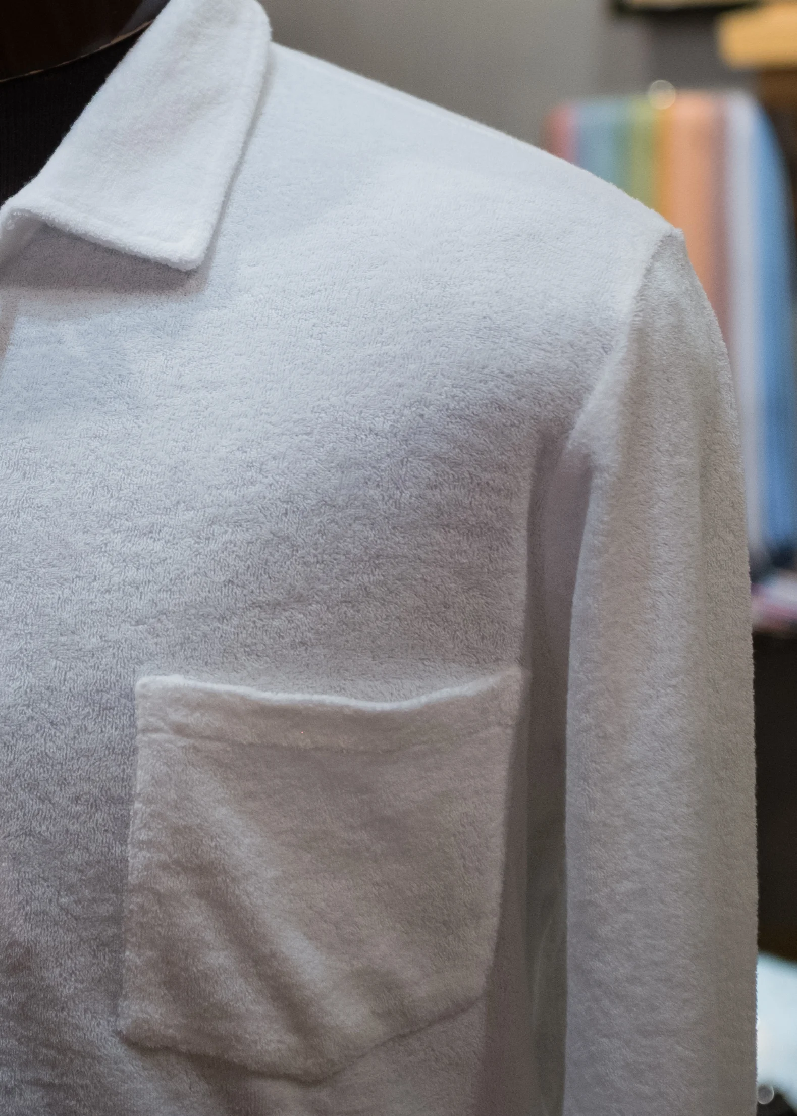Up close with our exquisitely fine terry cloth.