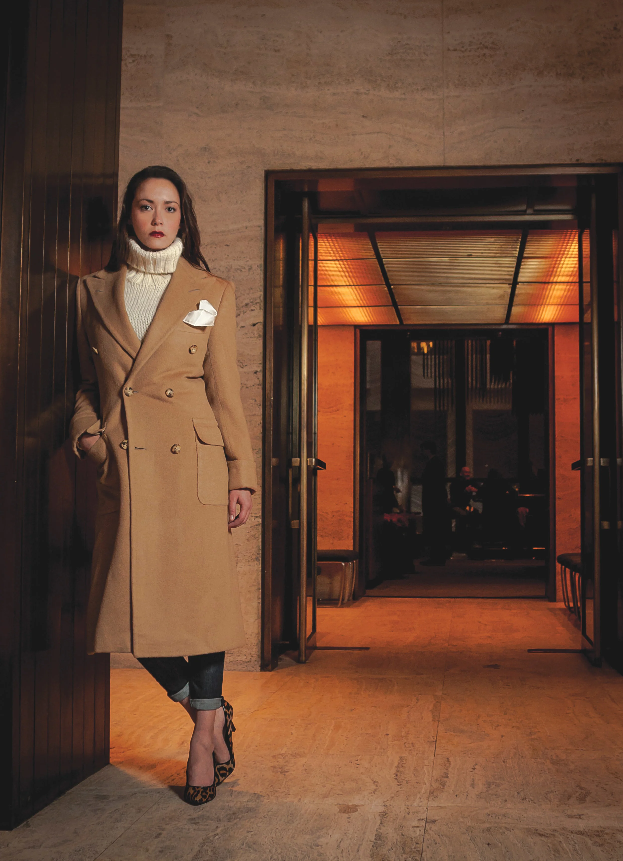 The Polo Coat in authentic American-milled camel hair.