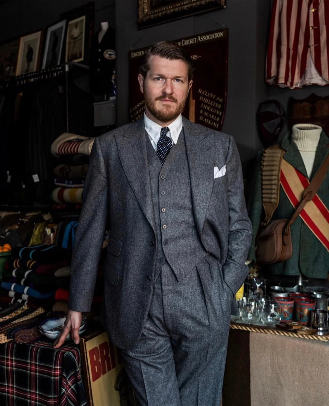 Riddle Magazine: A New Suit for an Old Soul: Alan Flusser Dresses Vintage Maven Sean Crowley