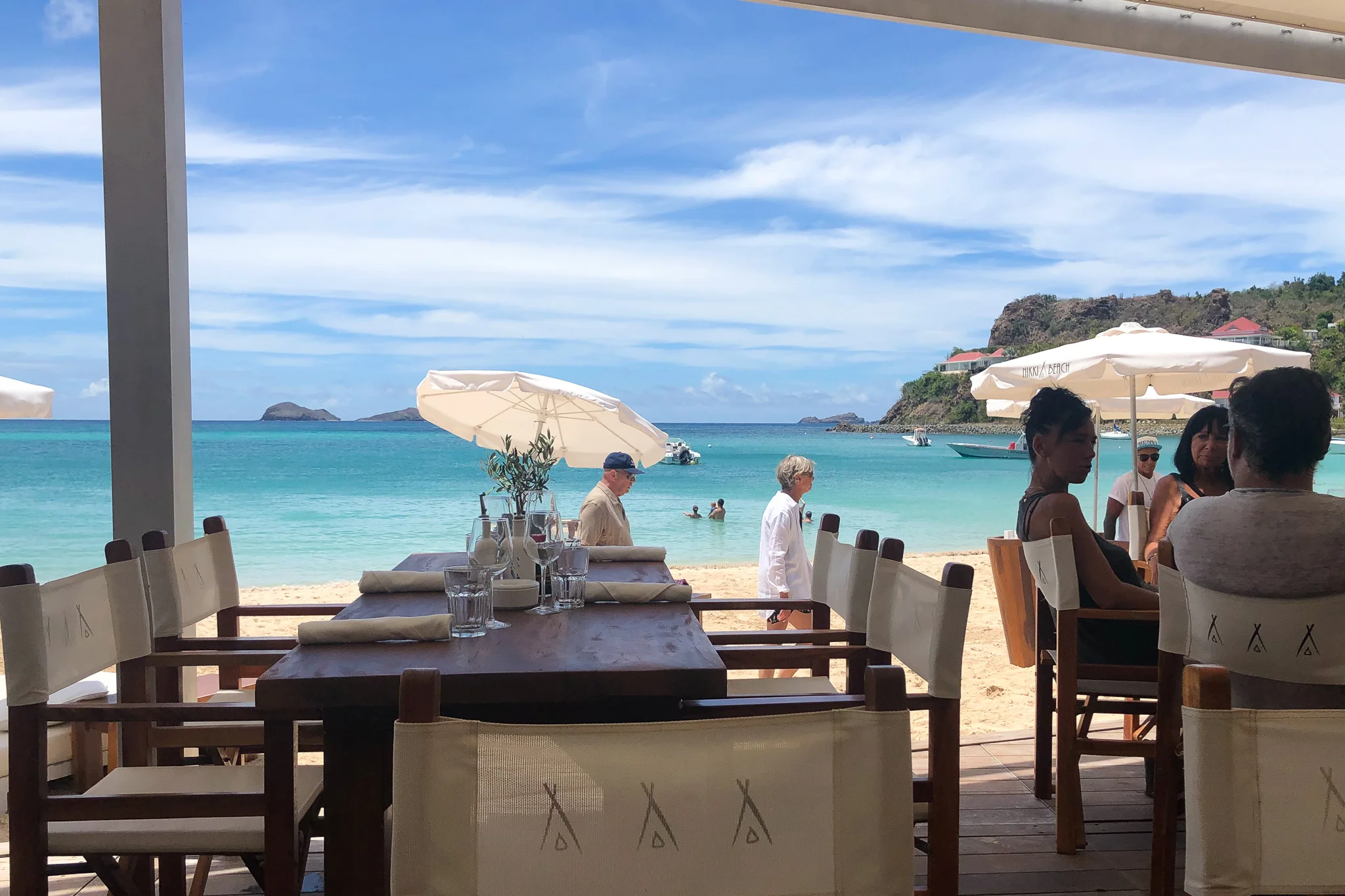 Lunch on the water at the iconic Nikki beach club.