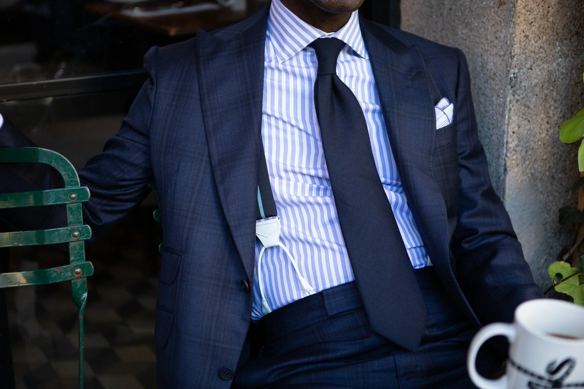 Swatches: Navy Muted Plaid — Alan Flusser