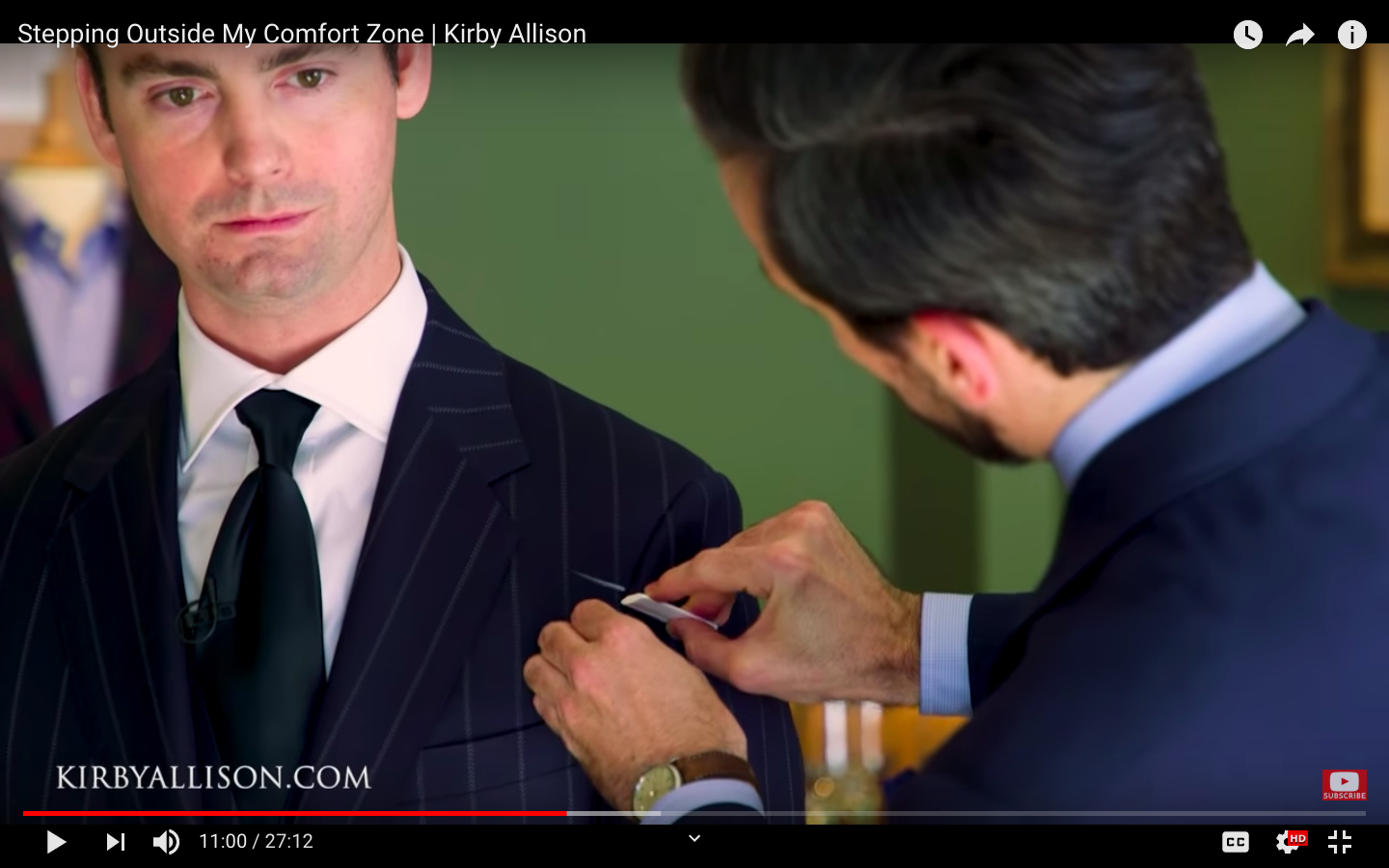 First Fitting on Kirby Allison's MTM Suit and Shirt — Alan Flusser Custom