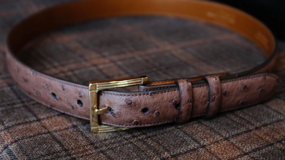 Vintage Brown Leather Belt Women XS Dark Chocolate ALAN FLUSSER Bespoke USA Made Holiday Brown Belts for Women | eBay main image 2