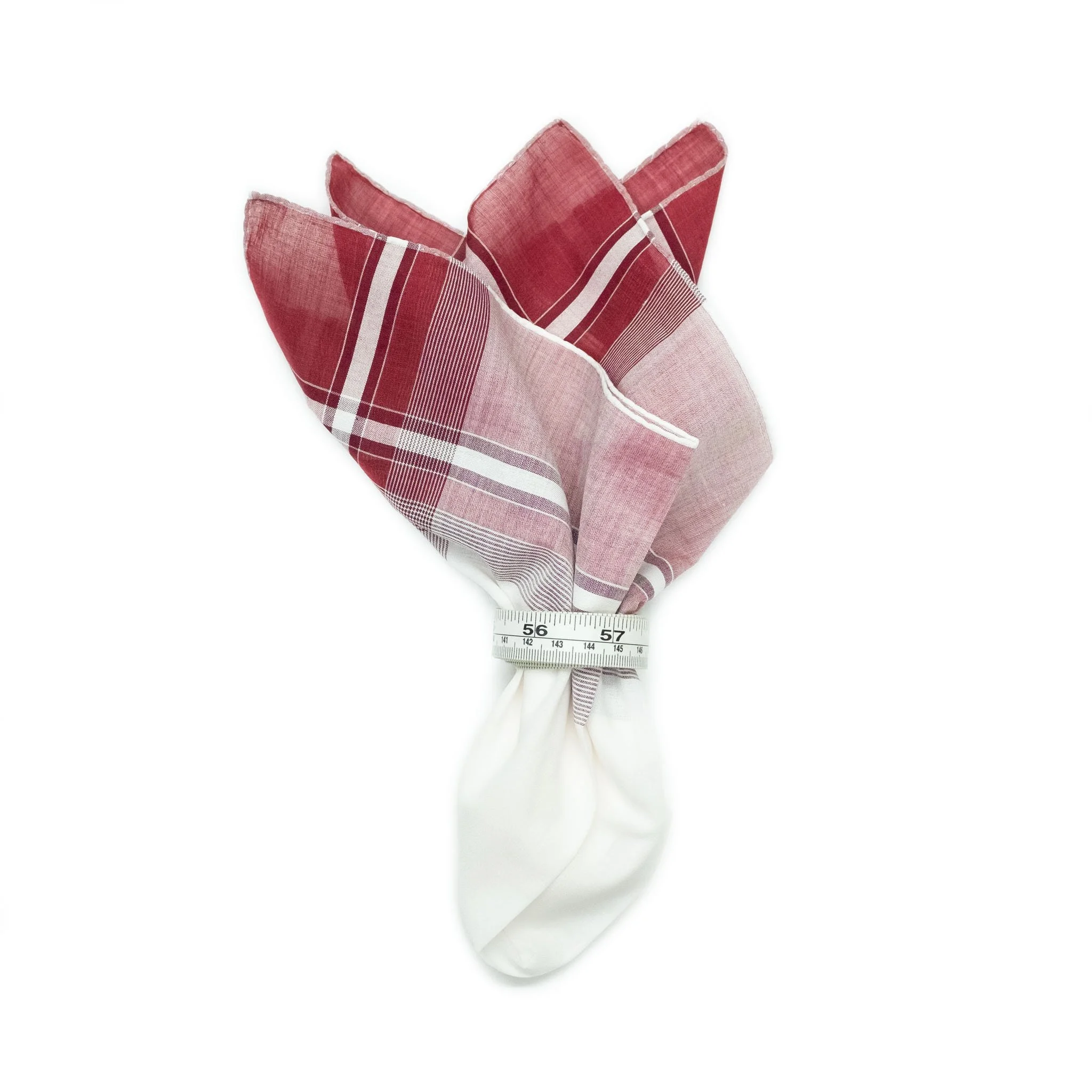 Deadstock Ochre and White Graph Pocket Square