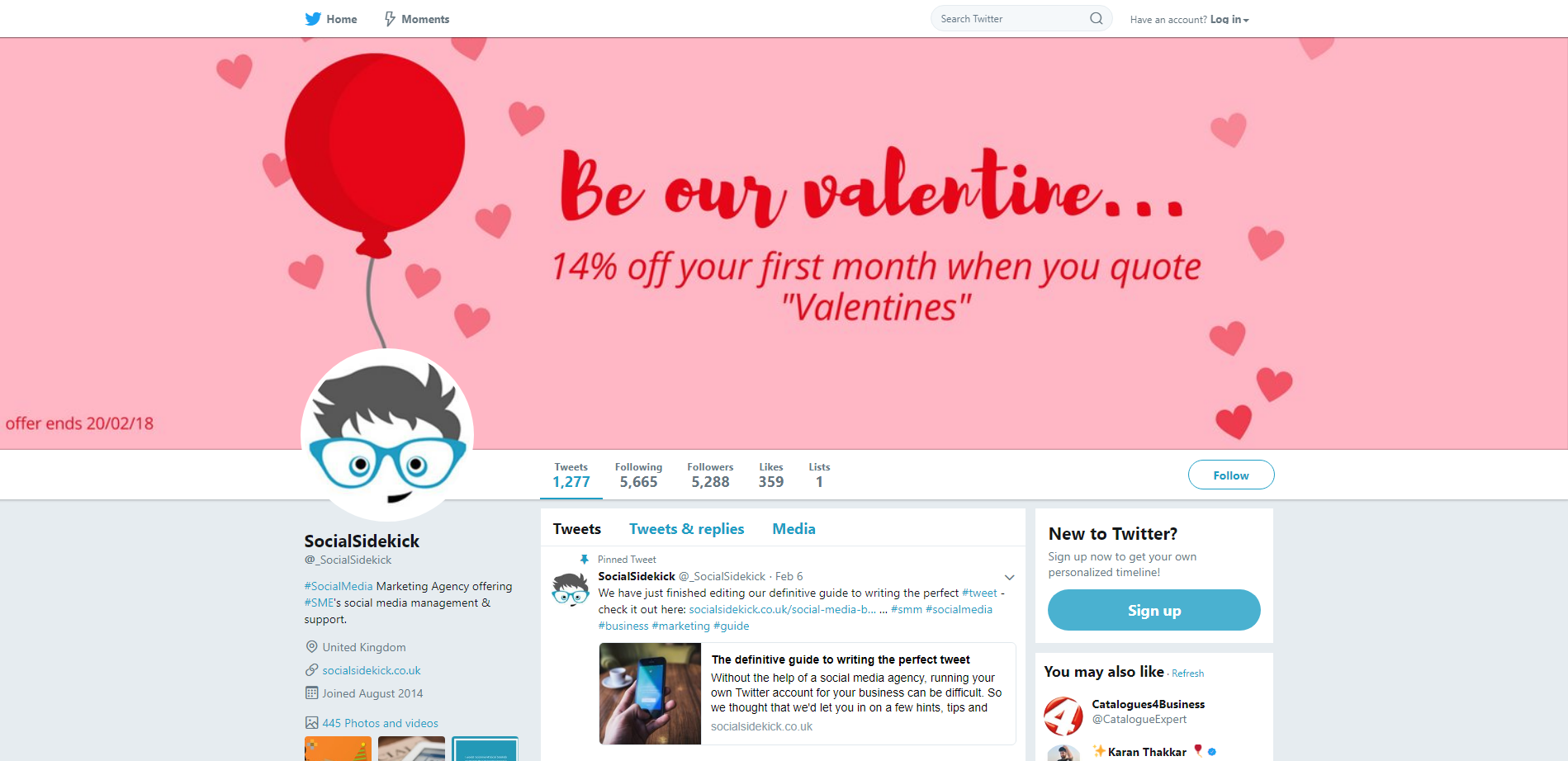 You can follow us on Twitter here .