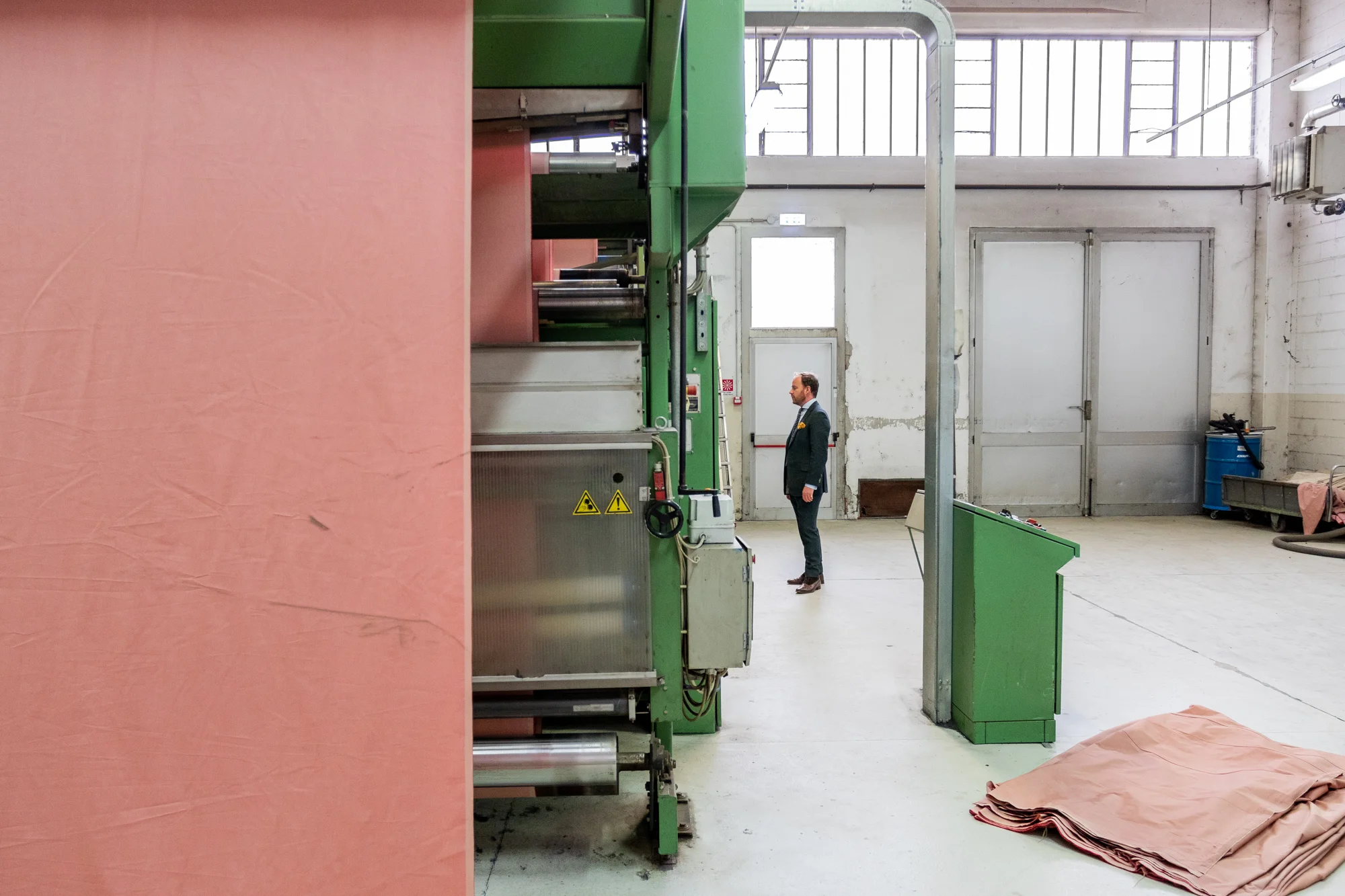 Inspecting the finishing processes.