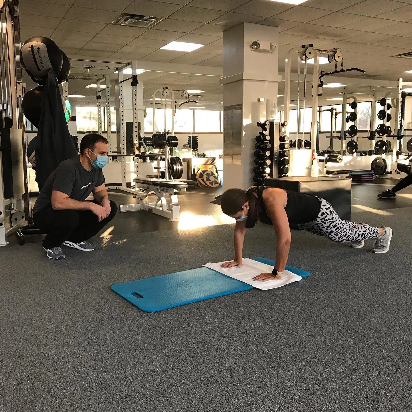 Working out with Mike!