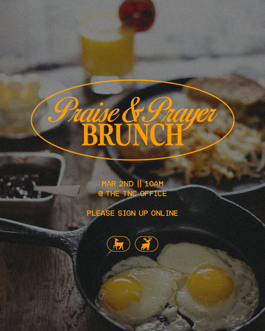 Hey church! This week's announcements:

- Our monthly Praise &amp; Prayer Brunch will be on Saturday, 3/2! This will be a time for personal and corporate prayer, worship, and small group discussions. Light brunch and coffee provided, all children are