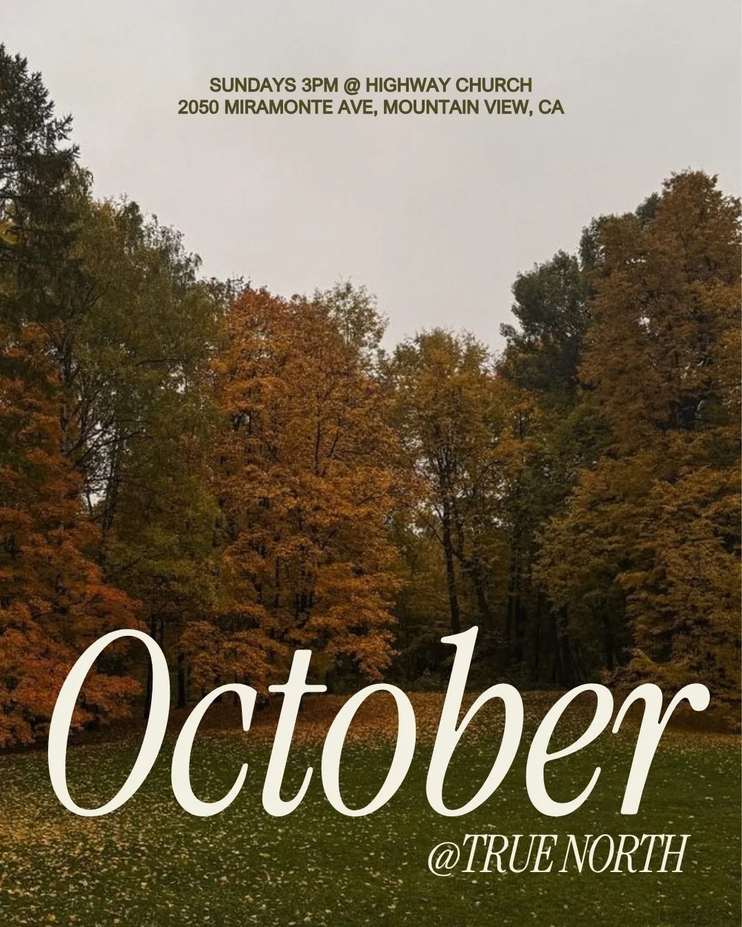 Welcome to October True North! 🍂

-
BAPTISM CLASS
[Please sign-up on the Church Center App] 
For parents who cannot make it in person, there will be a Zoom option on October 6th at 8PM. Open to believers who have not yet been baptized, was baptized 